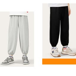 Quần dài bé trai BabyloveGO 2026 vải thun cotton cho bé dáng jogger thể thao năng động QTD01 2