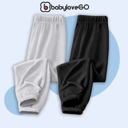 Quần dài bé trai BabyloveGO 2026 vải thun cotton cho bé dáng jogger thể thao năng động QTD01 1