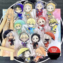 (mua 1 tặng 1) Móc khóa in hình TOKYO REVENGERS - KỊCH TRƯỜNG CỦA TAKEMICHI ver ĐI MƯA anime chibi mica dễ thương 1