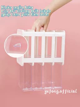 Văn Phòng Phẩm Hộp Bảo Quản Để Bàn Trong Suốt Đồ Lặt Vặt Ngăn Kéo-Loại Đựng Bút Tủ Đựng Mỹ Phẩm Băng Phụ Kiện Tóc Trẻ Em 6