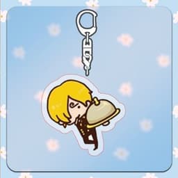 (mua 1 tặng 1) ( STICKERS ) Móc khóa in hình ONE PIECE Đảo Hải Tặc quà tặng chibi mica anime arcylic manga dễ thương 8