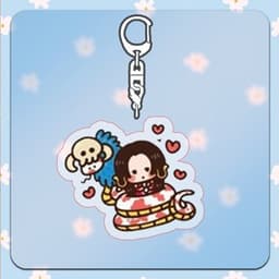 (mua 1 tặng 1) ( STICKERS ) Móc khóa in hình ONE PIECE Đảo Hải Tặc quà tặng chibi mica anime arcylic manga dễ thương 9