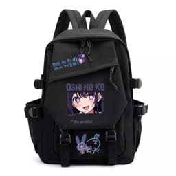 Balo vải khóa chéo In Hình OSHI NO KO Đứa con của thần tượng chibi anime cặp sách đi học tiện lợi 5