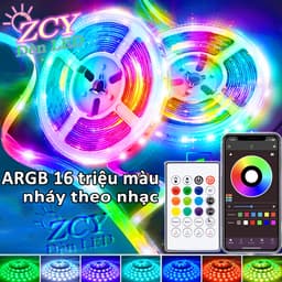 Đèn dây led ARGB 16 triệu màu 20M 10M 5M điều khiển bằng điện thoại, nháy theo nhạc, trang trí phòng 1
