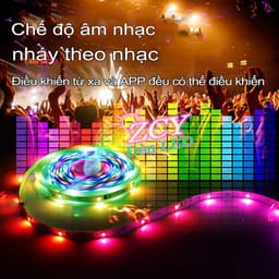 Đèn dây led ARGB 16 triệu màu 20M 10M 5M điều khiển bằng điện thoại, nháy theo nhạc, trang trí phòng 4