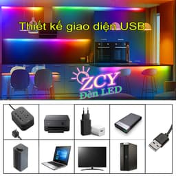 Đèn dây led ARGB 16 triệu màu 20M 10M 5M điều khiển bằng điện thoại, nháy theo nhạc, trang trí phòng 8