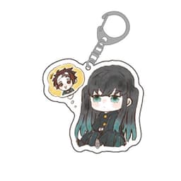 (mua 1 tặng 1) Móc khóa KIMETSU NO YAIBA ver NGỒI CUTE THANH GƯƠM DIỆT QUỶ Mica trong acrylic anime chibi 3