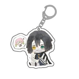 (mua 1 tặng 1) Móc khóa KIMETSU NO YAIBA ver NGỒI CUTE THANH GƯƠM DIỆT QUỶ Mica trong acrylic anime chibi 4