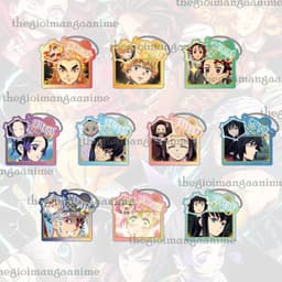 (Mua 1 tặng 1) Móc khóa mica KIMETSU NO YAIBA ver BIỂU CẢM hình in 2 mặt 1