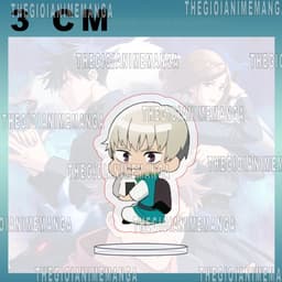 Tặng móc khóa(3cm) Mô hình Standee JUJUTSU KAISEN ver ĂN VỤNG Chú Thuật Hồi Chiến tượng mica acrylic in hình anime chibi 6