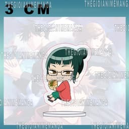 Tặng móc khóa(3cm) Mô hình Standee JUJUTSU KAISEN ver ĂN VỤNG Chú Thuật Hồi Chiến tượng mica acrylic in hình anime chibi 7