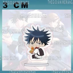 Tặng móc khóa(3cm) Mô hình Standee JUJUTSU KAISEN ver ĂN VỤNG Chú Thuật Hồi Chiến tượng mica acrylic in hình anime chibi 3