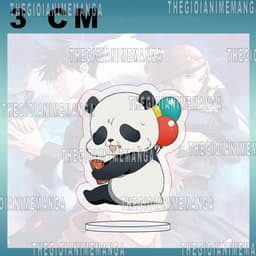 Tặng móc khóa(3cm) Mô hình Standee JUJUTSU KAISEN ver ĂN VỤNG Chú Thuật Hồi Chiến tượng mica acrylic in hình anime chibi 4
