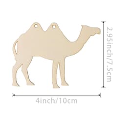 Set Tấm Gỗ CHÚ LẠC ĐÀ Decor Kích Thước 7.5x10cm Cắt Laze,  Nguyên Liệu DIY Và Trang Trí Độc Đáo 2