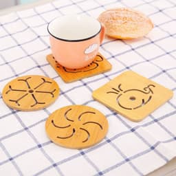 Combo 5 Miếng Lót Ly, Lót Nồi Chống Nóng, Chất Liệu Bằng GỖ Chịu Nhiệt Hàng Loại Đẹp 4