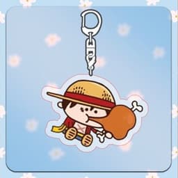 (mua 1 tặng 1) ( STICKERS ) Móc khóa in hình ONE PIECE Đảo Hải Tặc quà tặng chibi mica anime arcylic manga dễ thương 3