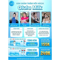 Kem thâm nách Gluta milk chính hãng 8