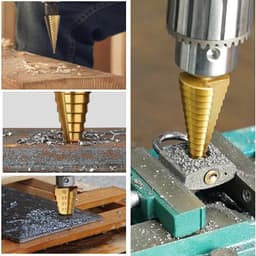 【HCM 24H/Giảm giá】Bộ 6 mũi khoan tháp đa năng - Mũi khoan cưa đa năng thép gió HSS mạ Titan siêu bền 4