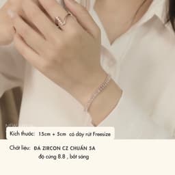 Vòng Tay NHÀ CÚ Bản Đá Màu Rose Sang Trọng Phong Cách Hàn Quốc 3322 2