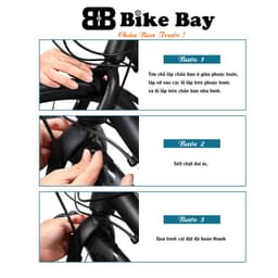 Chắn bùn xe đạp thể thao, Dè xe đạp gắn trục yên điều chỉnh lên xuống linh hoạt - CB03_gantruc 4