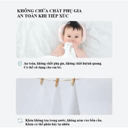 Combo 3 Bịch Khăn Mặt Khô Cotton Khăn Mặt Đa Năng Dạng Rút Chất Liệu Bông Tự Nhiên Bịch 600gam  VINBEO-[AL06] 3