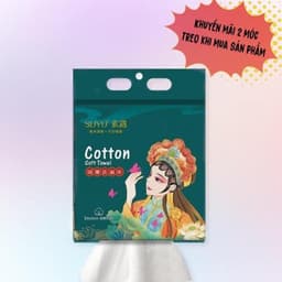 Combo 3 Bịch Khăn Mặt Khô Cotton Khăn Mặt Đa Năng Dạng Rút Chất Liệu Bông Tự Nhiên Bịch 600gam  VINBEO-[AL06] 7