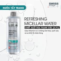 Nước Tẩy Trang Swiss Image  Sạch Sâu Cho Da Hỗn Hợp & Da Dầu 400ml Refreshing Micellar Water 400ml 3