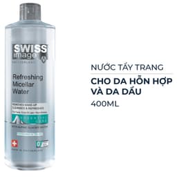 Nước Tẩy Trang Swiss Image  Sạch Sâu Cho Da Hỗn Hợp & Da Dầu 400ml Refreshing Micellar Water 400ml 6