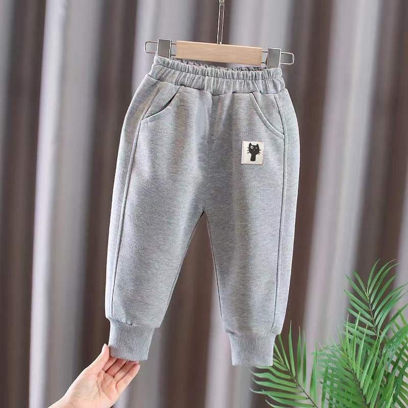 Quần dài thu đông, quần dài nỉ mềm cho bé trai bé gái , set 2 quần size 6kg tới 35kg