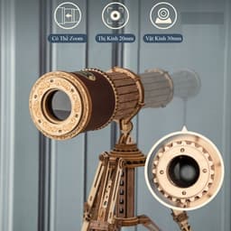 Kính Viễn Vọng - Đồ Chơi Mô Hình Gỗ 3D Tự Lắp Ráp ROBOTIME ROKR 5