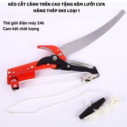 Kéo cắt cành trên cao, Đầu kéo tỉa cành cây, hái quả kết hợp cưa cành 6