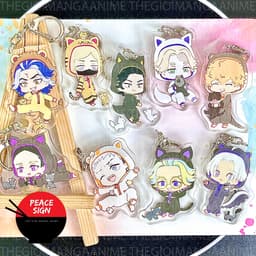 (mua 1 tặng 1) Móc khóa in hình TOKYO REVENGERS ver ÁO THÚ Kịch trường của Takemichi anime chibi mica dễ thương 1