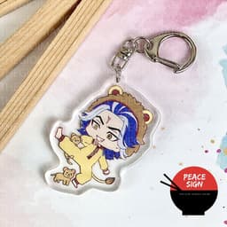 (mua 1 tặng 1) Móc khóa in hình TOKYO REVENGERS ver ÁO THÚ Kịch trường của Takemichi anime chibi mica dễ thương 6