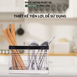 Ống Thưa Đựng Đũa Muỗng Giá Để Đũa Thìa Đủ Loại (1 - 2 - 3 ngăn) 6