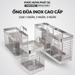 Ống Thưa Đựng Đũa Muỗng Giá Để Đũa Thìa Đủ Loại (1 - 2 - 3 ngăn) 1