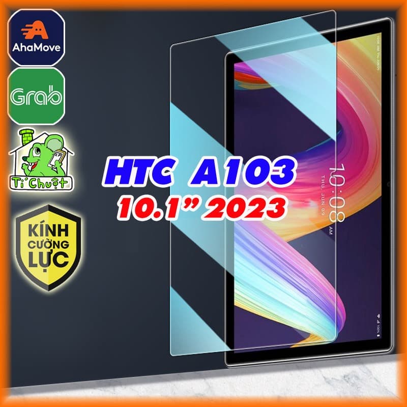 [Ảnh Thật] Kính CL MTB HTC A103 10.1" 2023 Cường Lực Mài Cạnh 2.5D-9H-0.26mm