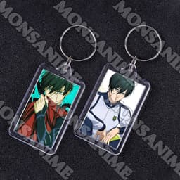 ( VUÔNG ) Móc khóa mica IN HÌNH BLUE LOCK ver BIỂU CẢM anime chibi xinh xắn tiện lợi dễ thương 9