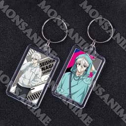 ( VUÔNG ) Móc khóa mica IN HÌNH BLUE LOCK ver BIỂU CẢM anime chibi xinh xắn tiện lợi dễ thương 6