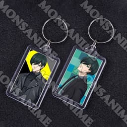 ( VUÔNG ) Móc khóa mica IN HÌNH BLUE LOCK ver BIỂU CẢM anime chibi xinh xắn tiện lợi dễ thương 1