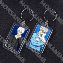 ( VUÔNG ) Móc khóa mica IN HÌNH BLUE LOCK ver BIỂU CẢM anime chibi xinh xắn tiện lợi dễ thương 4