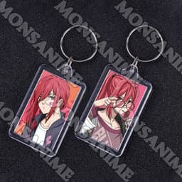 ( VUÔNG ) Móc khóa mica IN HÌNH BLUE LOCK ver BIỂU CẢM anime chibi xinh xắn tiện lợi dễ thương 5