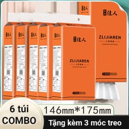 Giấy Ăn Rút Cao Cấp  Nội Địa Trung Thùng 6 Gói Lớn 1 Bịch 1500 Tờ 4 Lớp Dai Dày Dặn 2