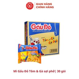 Thùng 30 gói mì ăn liền Gấu Đỏ gà sợi phở 63G (bao bì mới) TẠP HÓA BÁN_SỈ 2