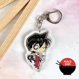 (mua 1 tặng 1) Móc khóa DETECTIVE CONAN ver ÂM NHẠC Thám tử lừng danh mica in hình anime chibi quà tặng độc đáo 8