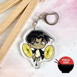 (mua 1 tặng 1) Móc khóa DETECTIVE CONAN ver ÂM NHẠC Thám tử lừng danh mica in hình anime chibi quà tặng độc đáo 4