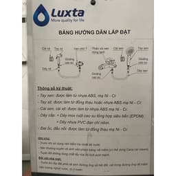 Bộ Tay Sen Tắm Luxta & Tay Sen Tăng Áp Luxta TX24 - Tay Sen 6 Chế Độ - Bảo Hành 1 Năm - Phụ Kiện Phòng Tắm AP Home 9