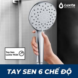Bộ Tay Sen Tắm Luxta & Tay Sen Tăng Áp Luxta TX24 - Tay Sen 6 Chế Độ - Bảo Hành 1 Năm - Phụ Kiện Phòng Tắm AP Home 8