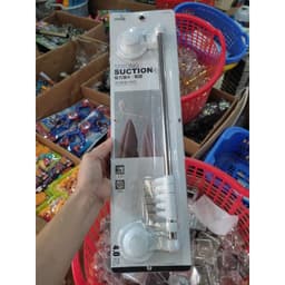 Thanh ngang treo đồ hút chân không, móc treo đồ hút chân không kèm móc 2