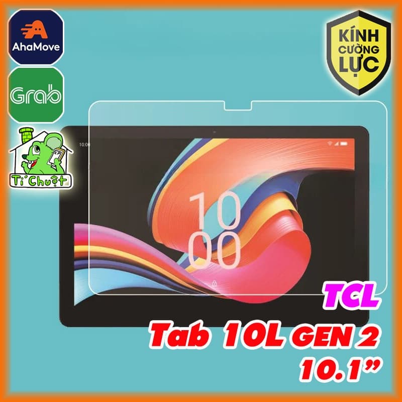 [Ảnh Thật] Kính CL MTB TCL TAB 10L GEN 2 10.1" 2023 Cường Lực Mài Cạnh 2.5D-9H-0.26mm