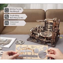 Đường Trượt Bi Lăn Marble Night City- Đồ Chơi Mô Hình Gỗ 3D Tự Lắp Ráp ROBOTIME ROKR 4